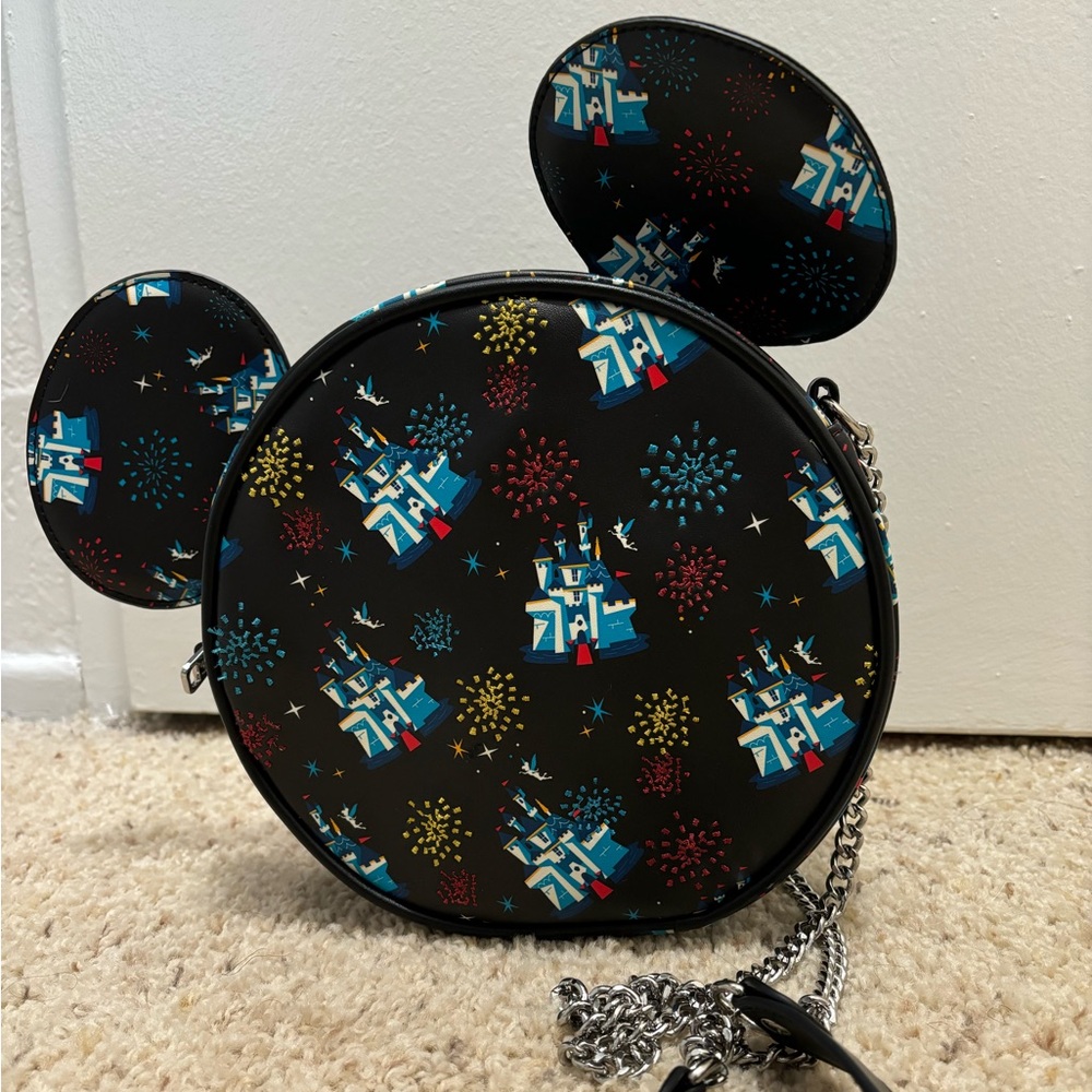 Disney Loungefly: Disney 65th - Mickey Mouse Crossboy Bag - Picture 3 of 6